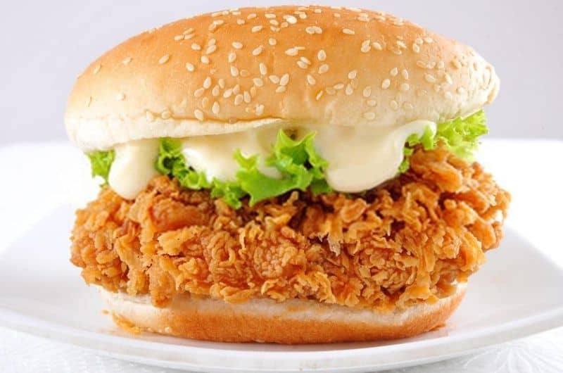 KFC Zinger Burger Recipe » Recipefairy.com